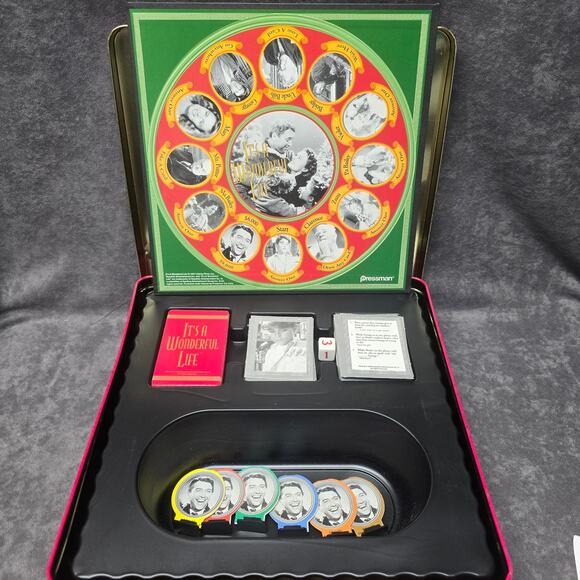 Its a Wonderful Life Game Board Trivia Americas Best Loved Movie Collectible Tin - Picture 2 of 6